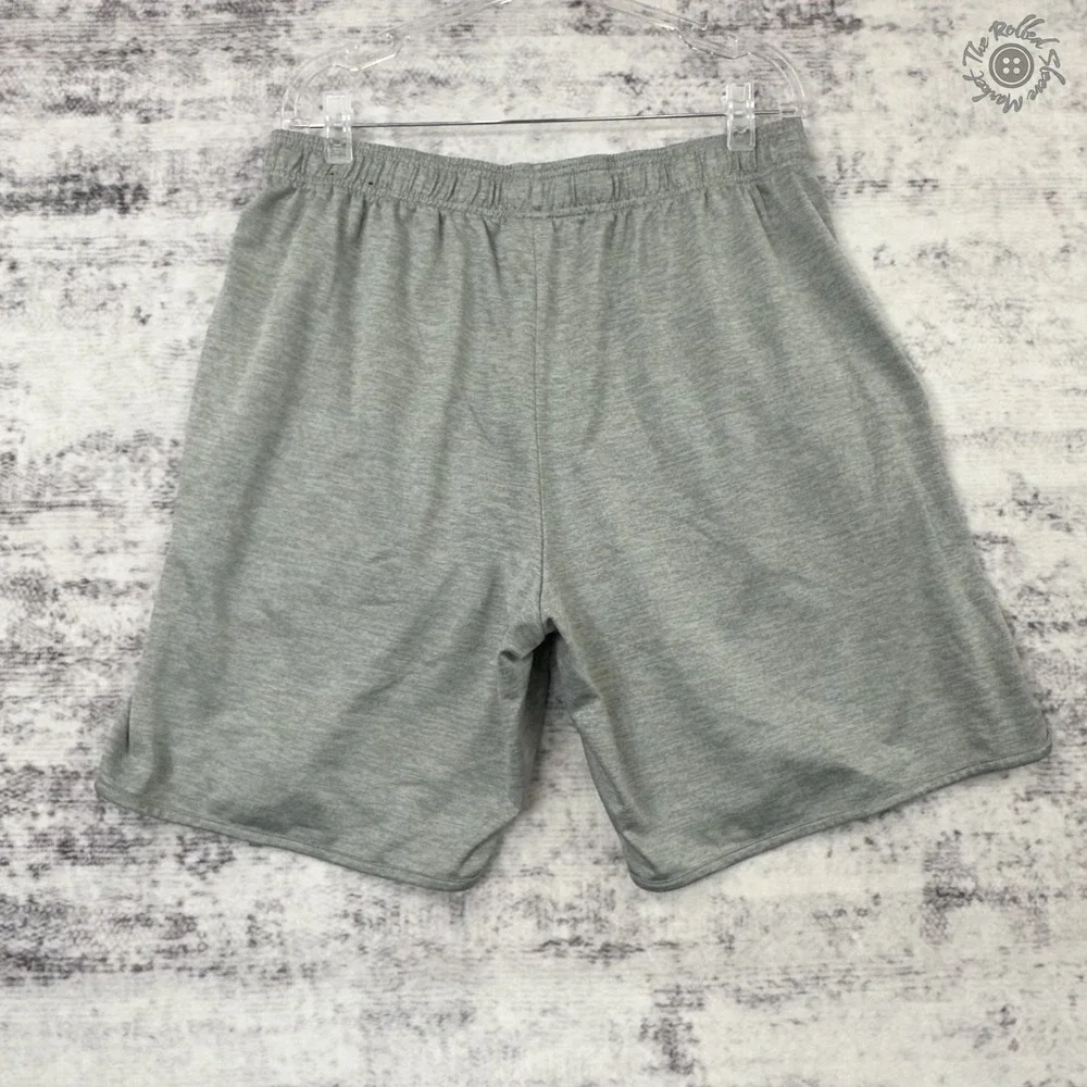 Tapout Men's‎ Athletic Shorts XL Gray Mesh Drawstring Side Pockets